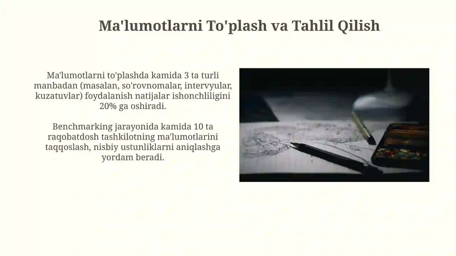 Mahalliy Tajriba Benchmarkingda 4