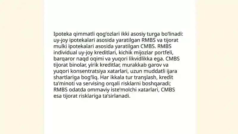 Ipoteka qimmatli qogʻozlar bozori 4
