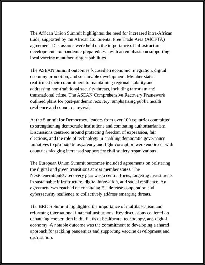 Global Political Summit Outcomes 4