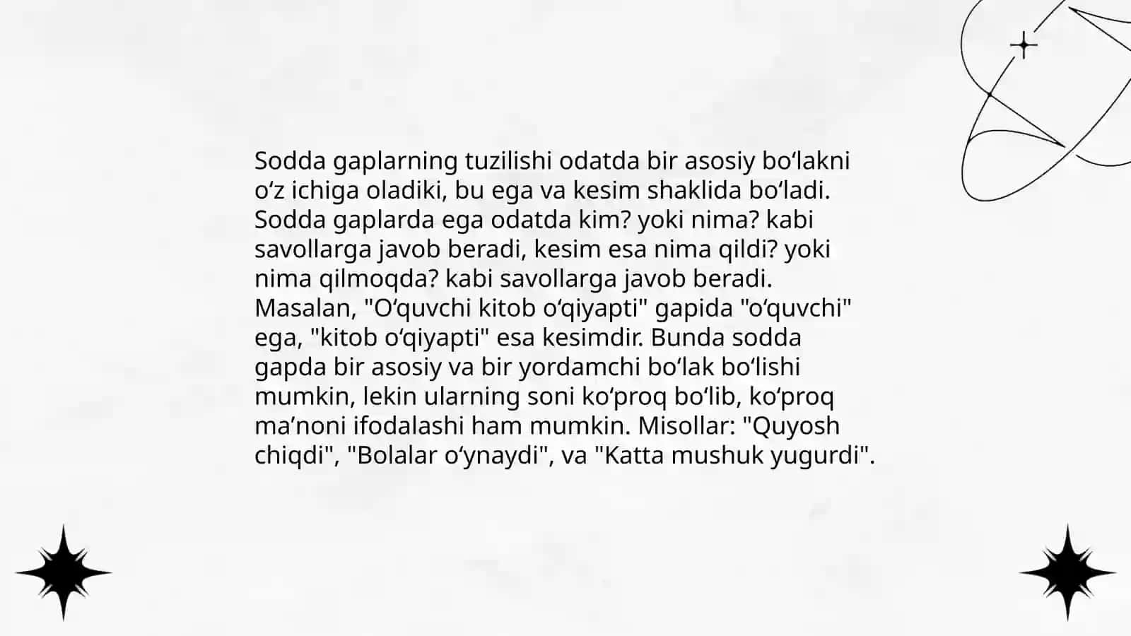 Oʻzbek tilshunosligida sodda gaplarning ilmiy oʻrganilishi 4