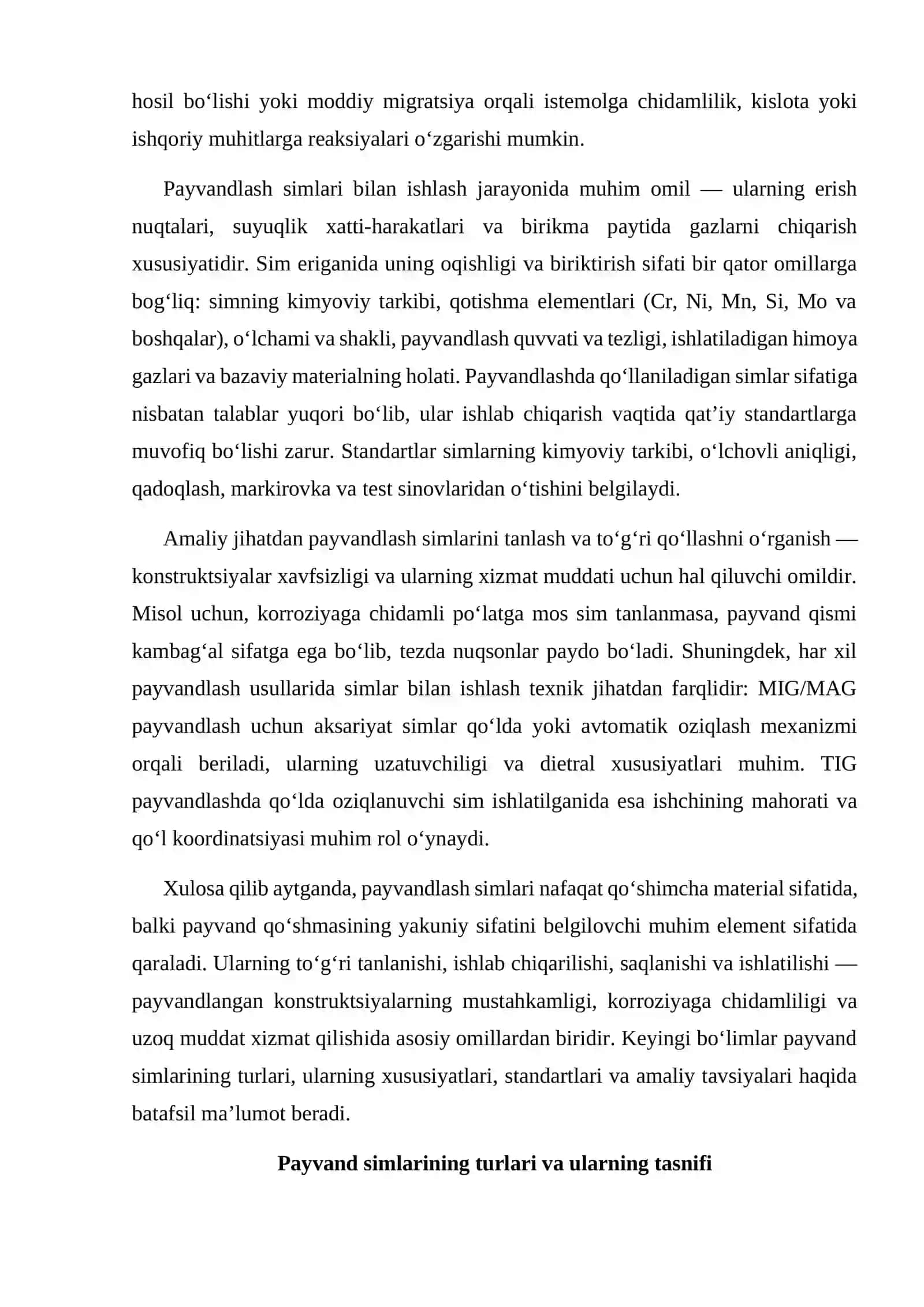Payvandlashda qoʻllaniladigan simlar 4