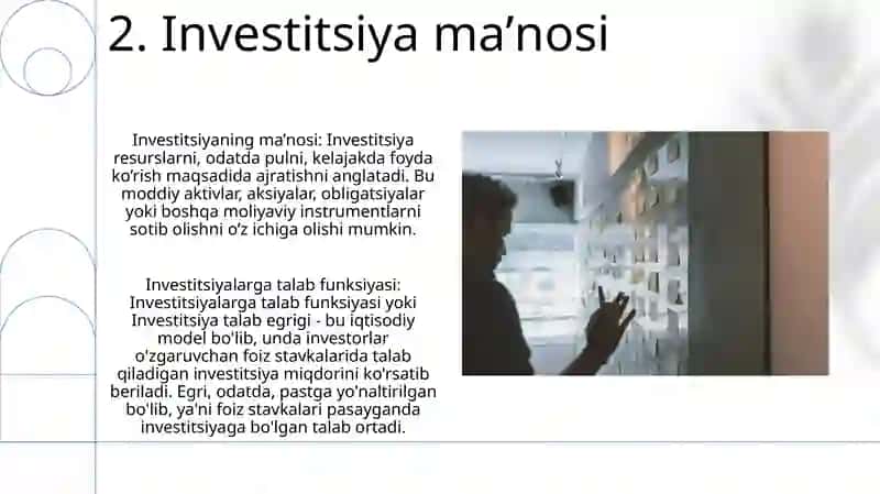 Investitsiyalarga Talab Funksiyasi 4