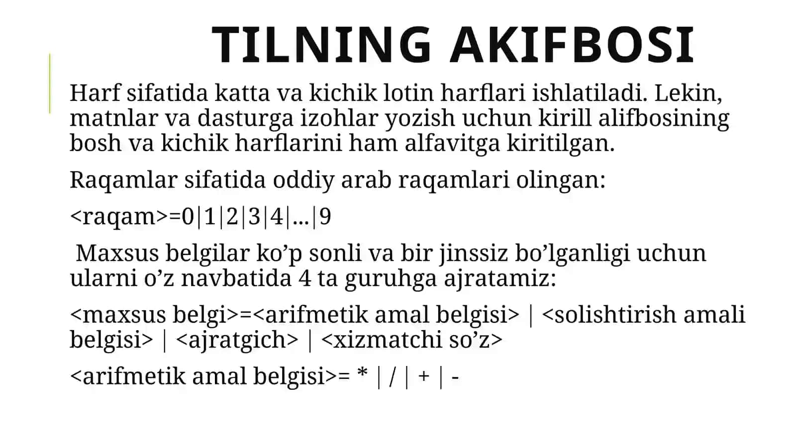 Dasturlashning asosiy tushunchalari 4