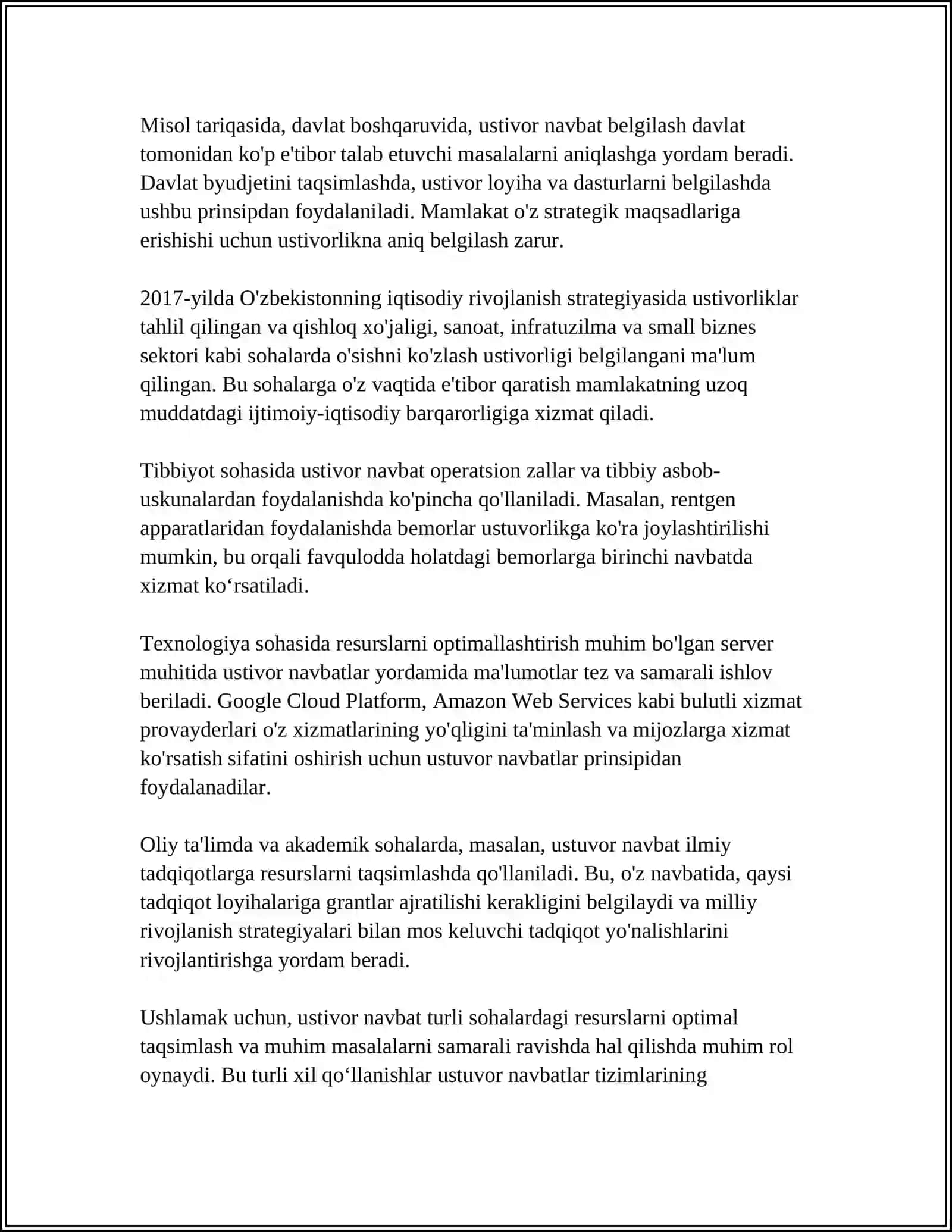 USTIVOR NAVBATLAR 4