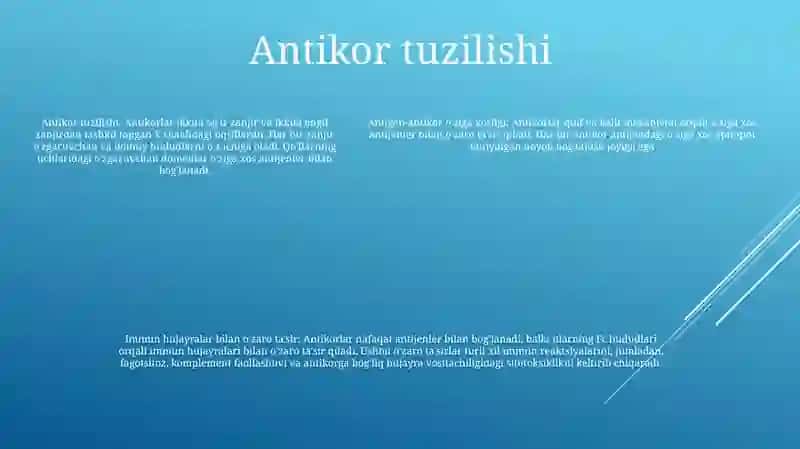 Antigen Va Antitalarning O'Zaro Ta'Sirlanish Spatsifikligi 4