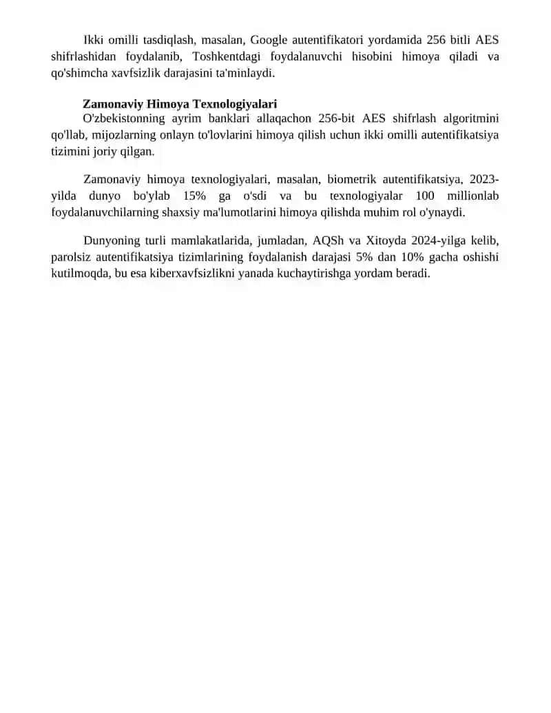 Parol Xavfsizligi 4