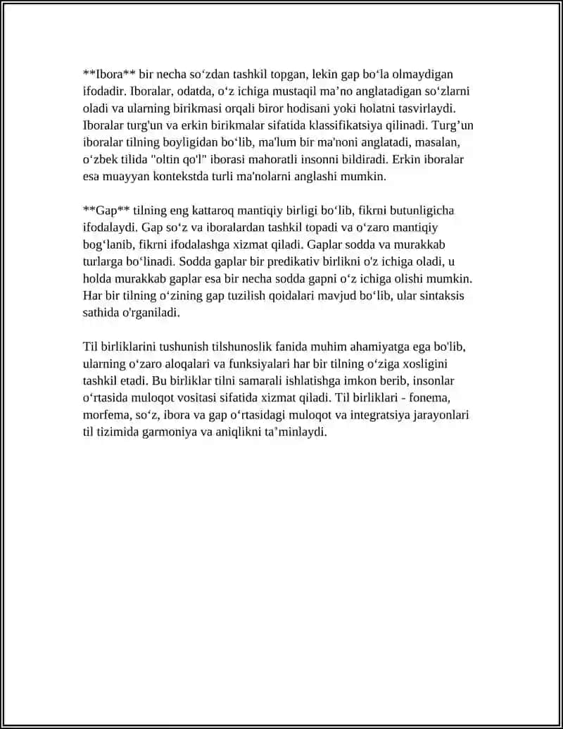 TIL BIRLIKLARIGA NIMALAR KIRADI?NUTQ BIRLIKLARIGA NIMALAR KIRADI? TOVUSHNING FONEMATIK XUSUSIYATINI MISOLLAR YORDAMIDA TUSHUNTIRING 4