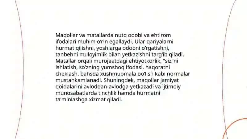 Xalq ogʻzaki ijodida nutq odobi 4