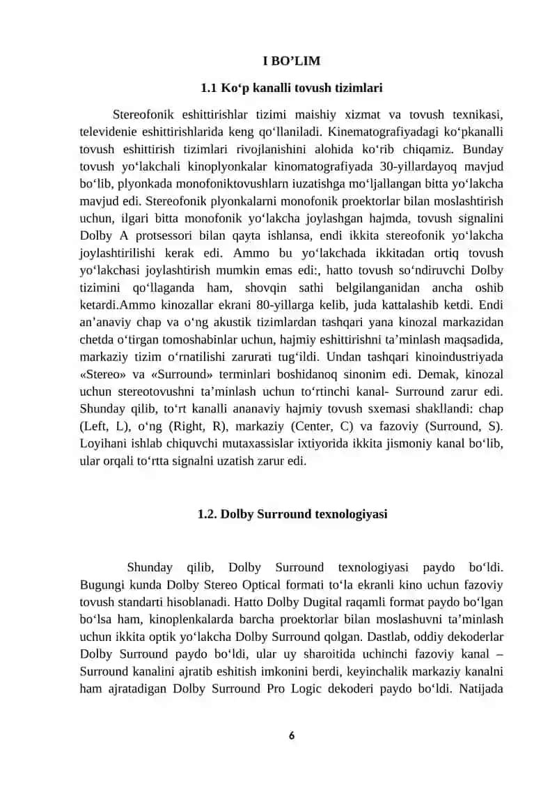 Ko`p kanalli ovozuzatishlar 4