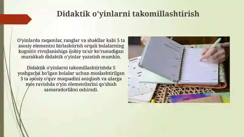 Mavzuga mos didaktik o'yinlar yozib kelish 4