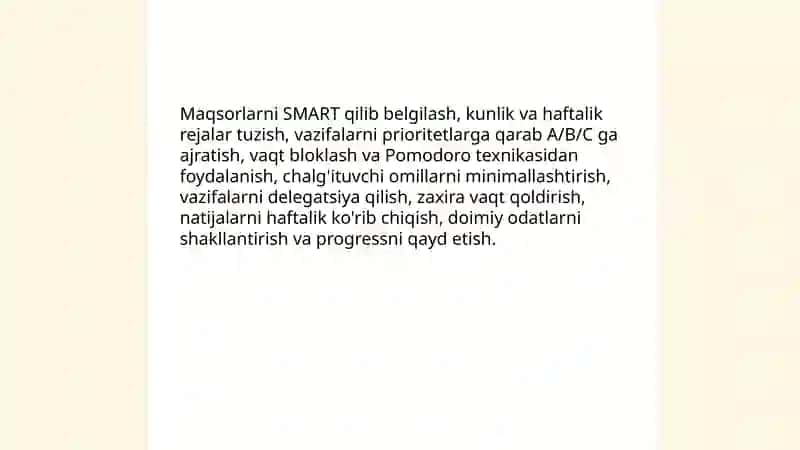 Shaxsning malaka va odatlari 4