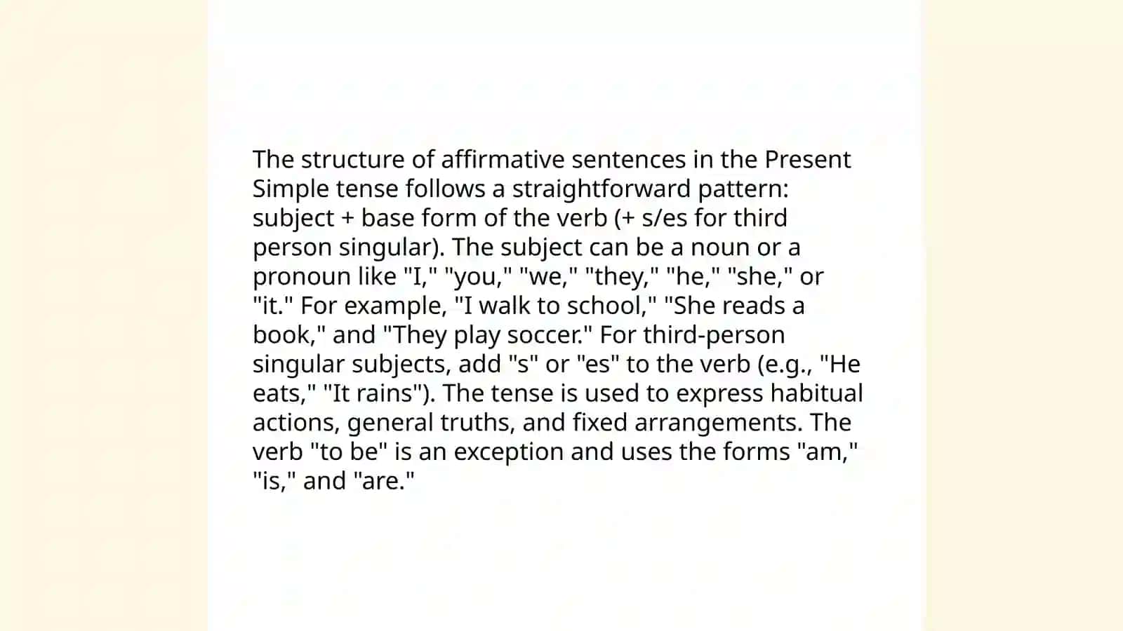 present simple tense and its use 4