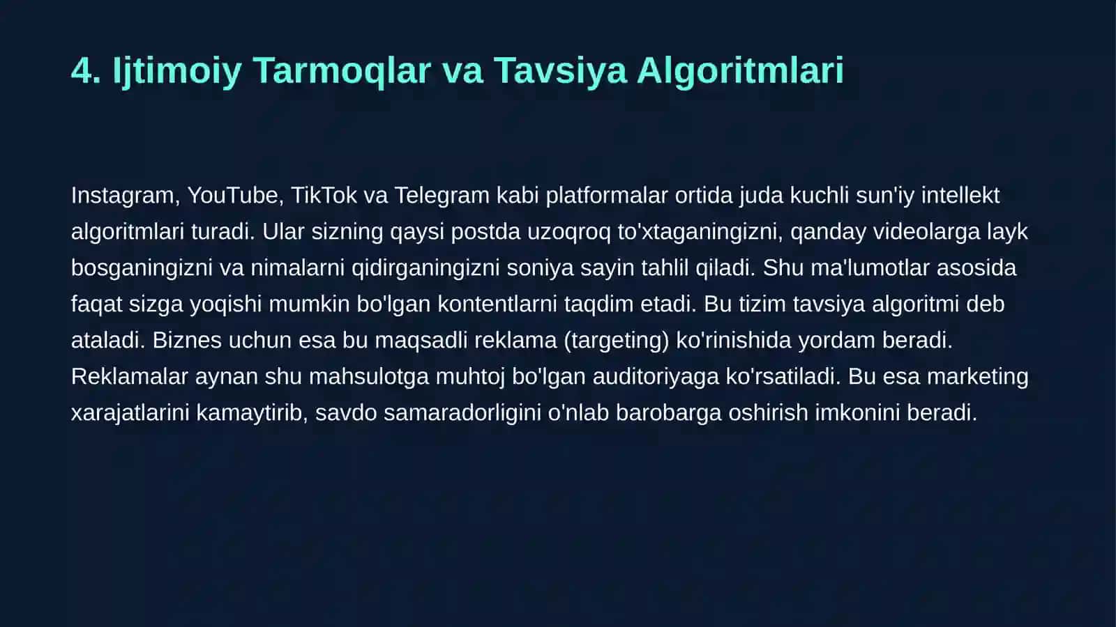 Sun'iy Intellekt va Kundalik Hayotimiz 4