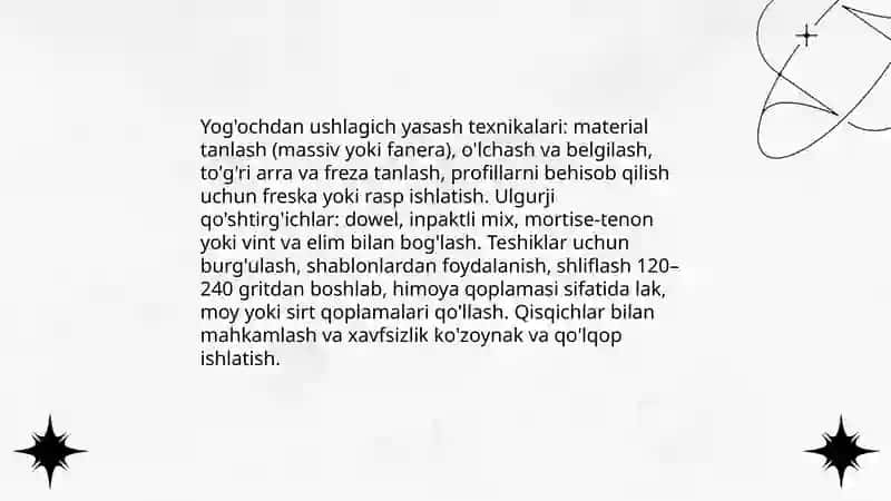Ushlagich yasash texnikalari 4