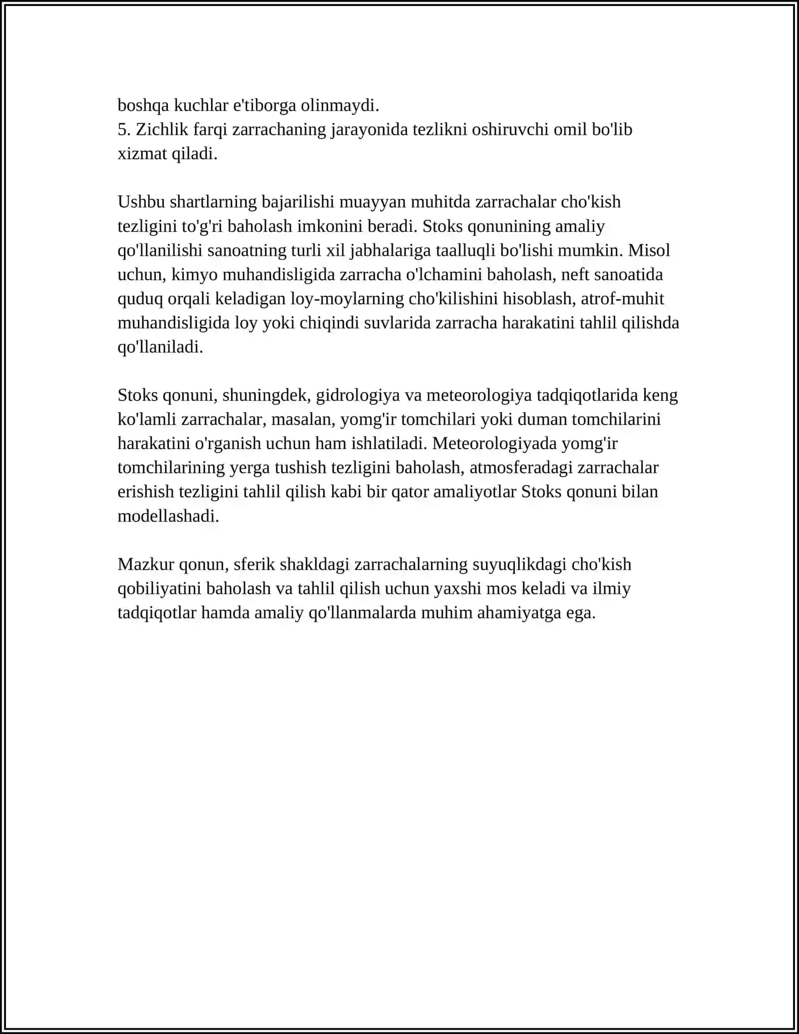 STOKS HAQIDA MAʼLUMOT VA FORMULASI 4