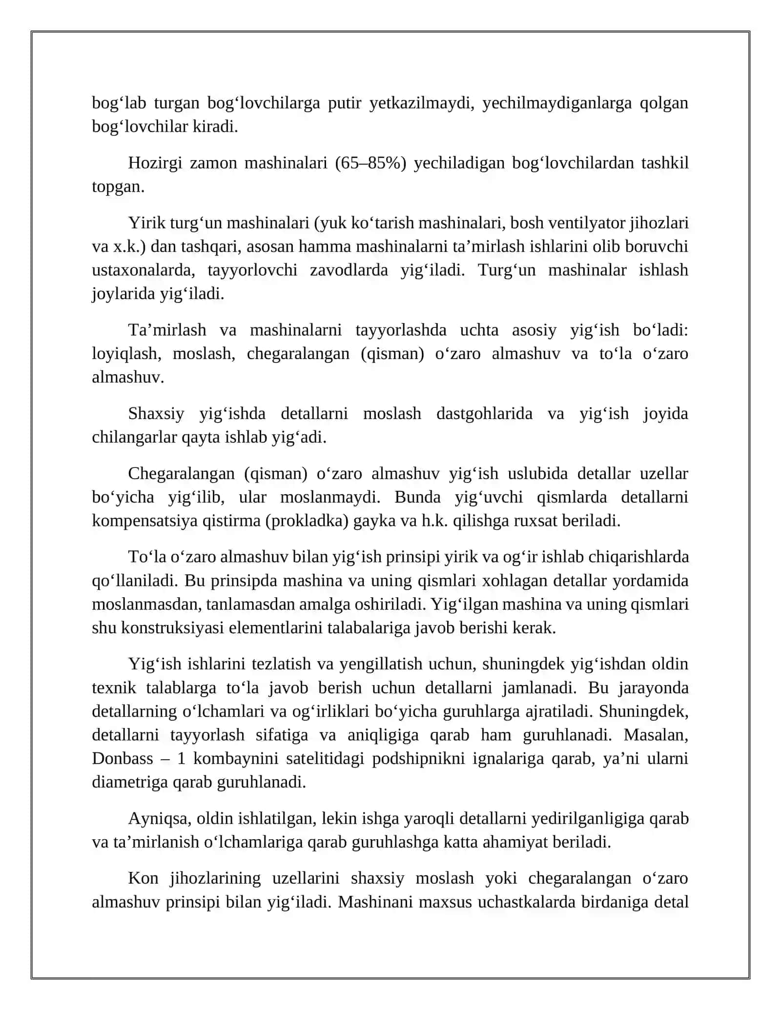 Kon elеktr mехanik jihozlarni yig‘ish 4