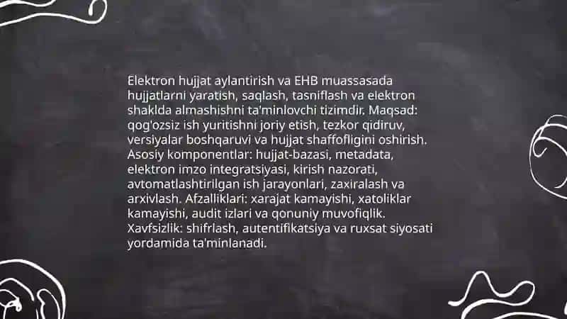 Muassasalarda ish yuritish texnologiyalari 4