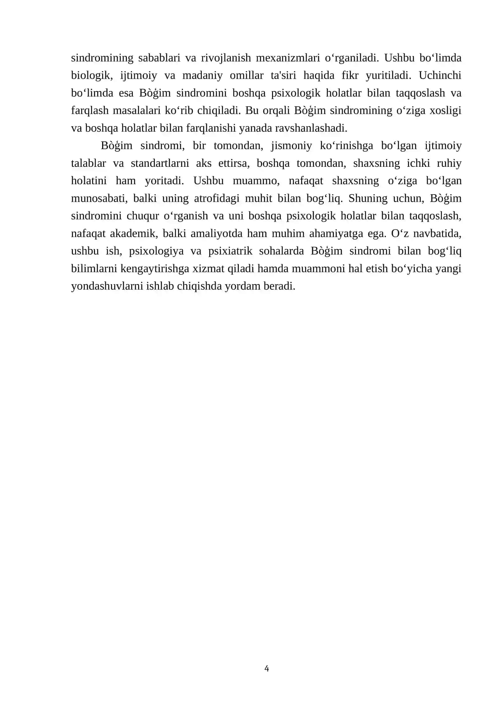 Bòģim sindromini qiyosiy taqqoslash 4