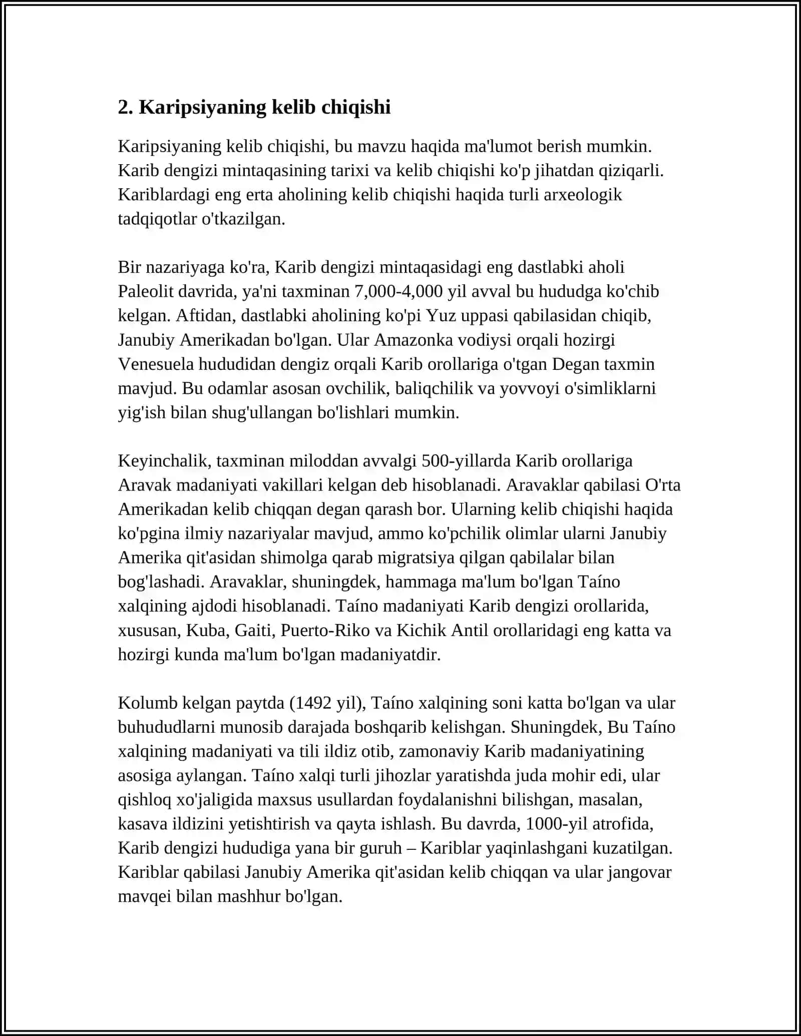 KARIPSIYA:UNING TARIXIY ILDIZLARI 4