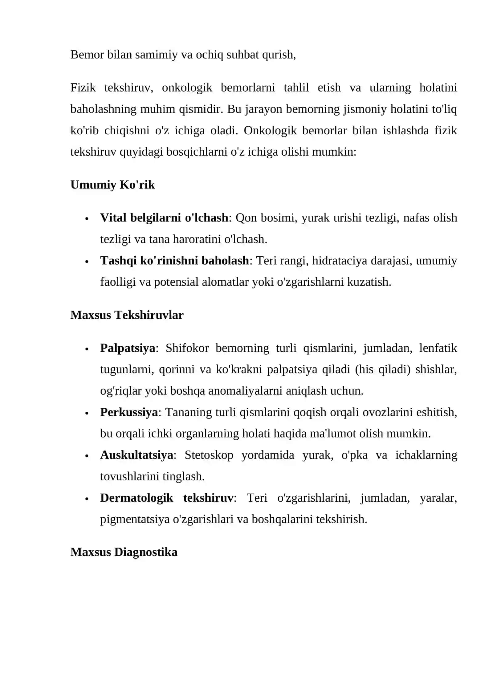 Onkologik bemorlarni tekshiruvga tayyorlash 4