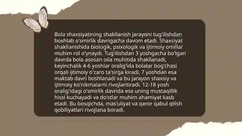 Bola shaxsi xarakteri 4