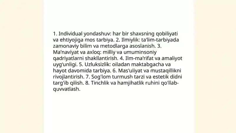Komil insonni tarbiyalash mazmuni va yoʻllari 4