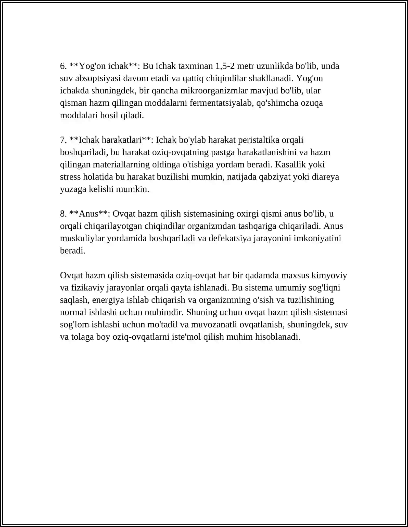 OVQAT HAZM QILISH SISTEMASI 4