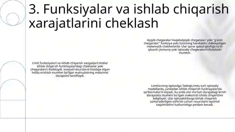Limitlarning Iqtisodga Tatbiqi 4