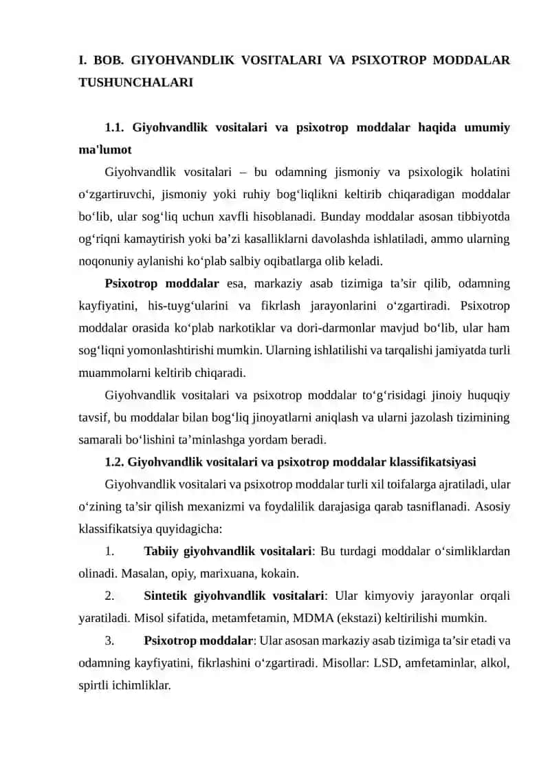 Giyohvandlik vositalari va psixotrop moddalar 4