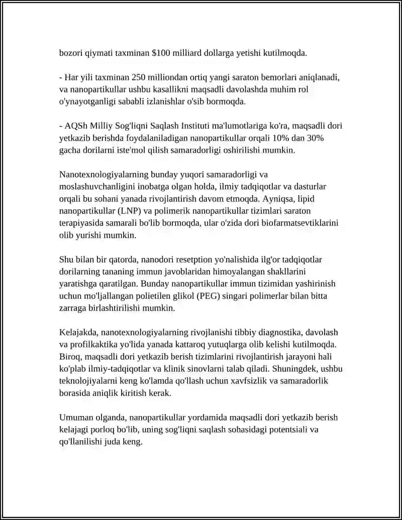 NANOTEXNALOGIYA MEDITSINA 4
