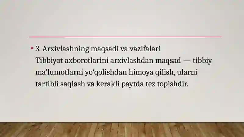 Tibbiyot Axborotlarini Arxivlash Usullari 4