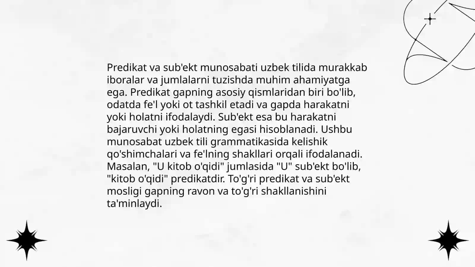 Kesimlik va Predikatsiya 4
