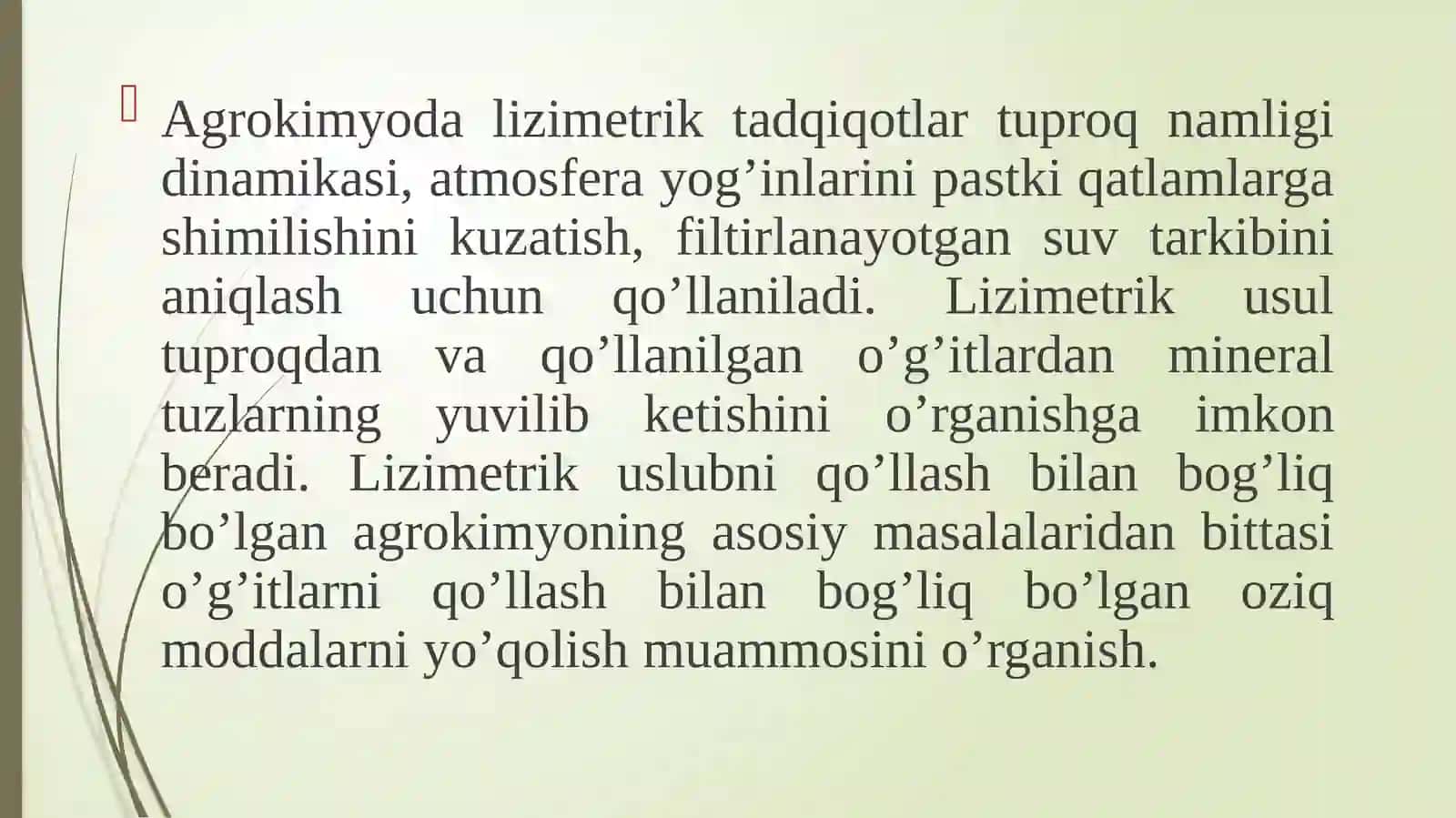 Lizimetrik tajribalar usuli 4
