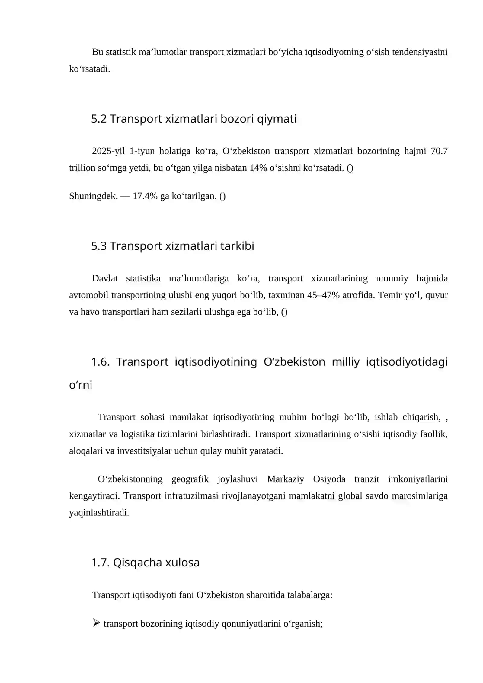 Transport iqtisodiyoti 4