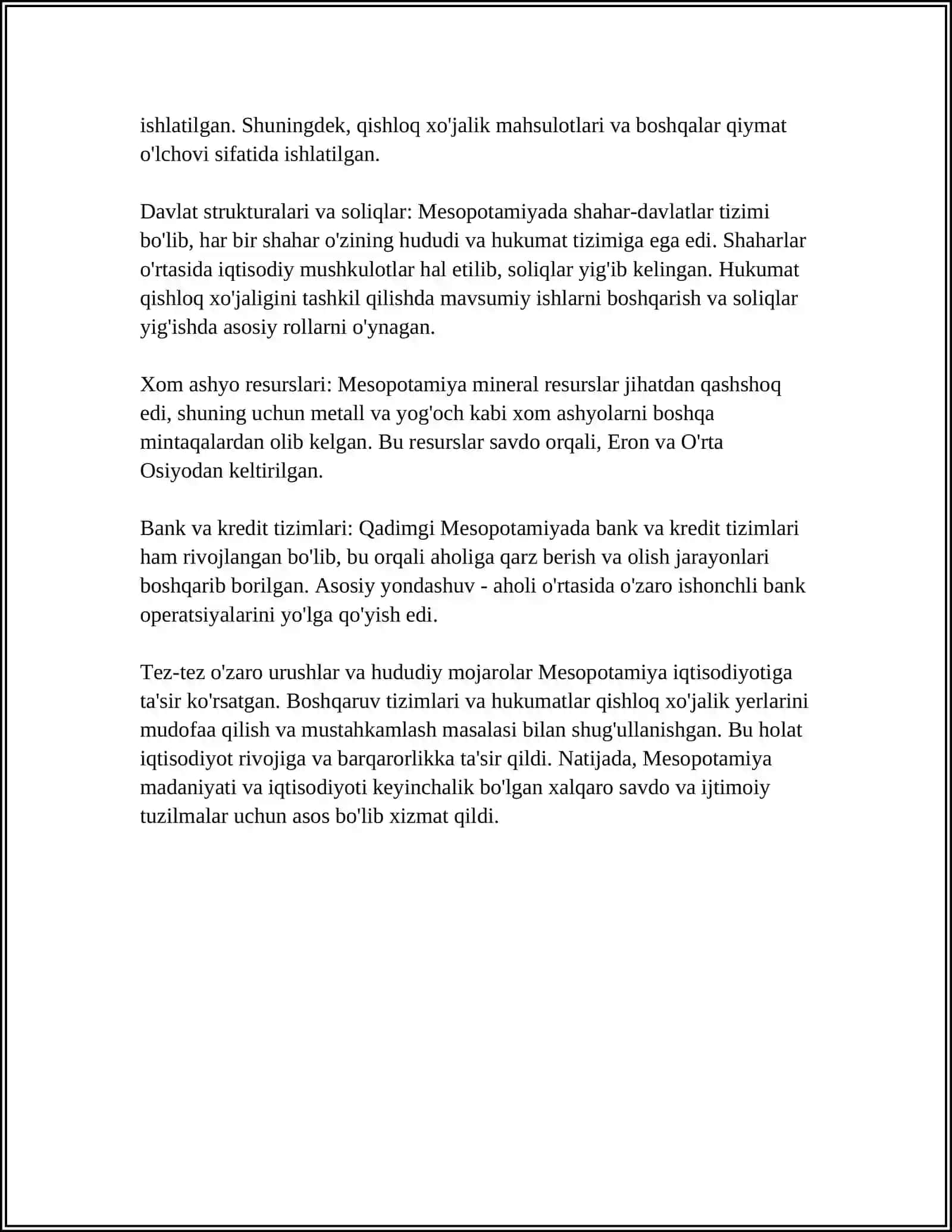 QADIMGI DUNYO IQTISODIY GOYALARI 4