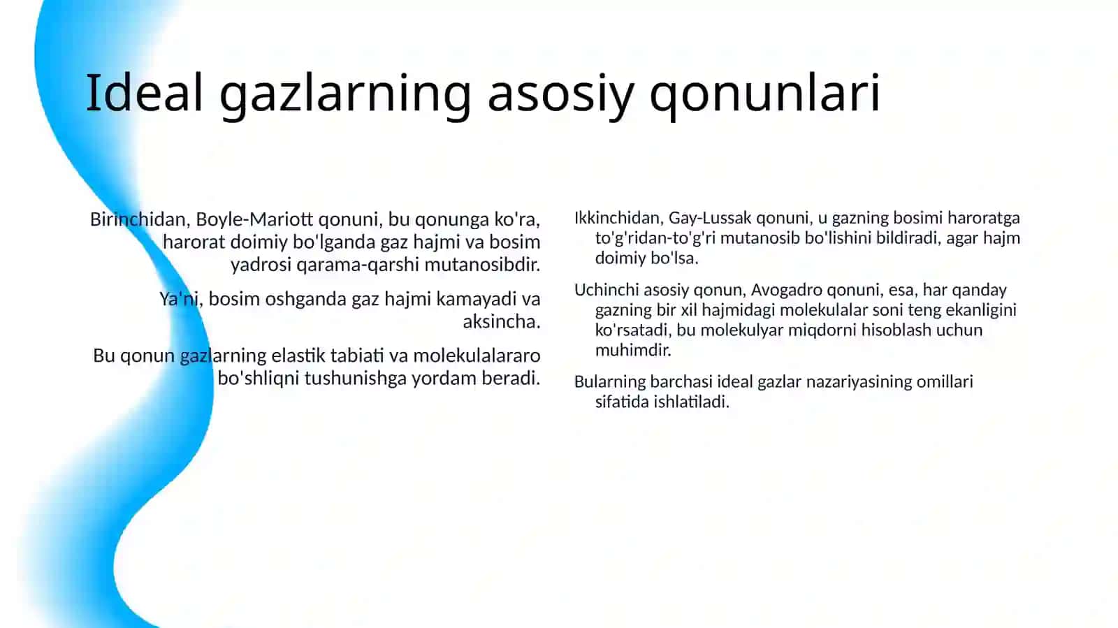 REAL GAZLAR VA ULARNING IDEAL GAZLAR FARQI 4