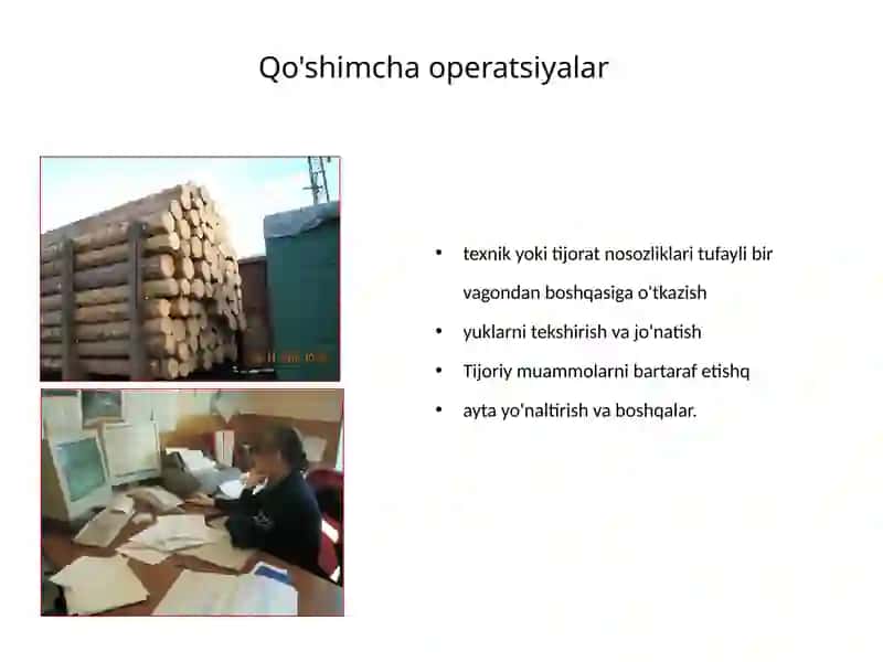 ТЕМА3.ЮКЛАРНИНГ ЙЎЛ САФАРИДАГИ ОПЕРАЦИЯЛАР 4