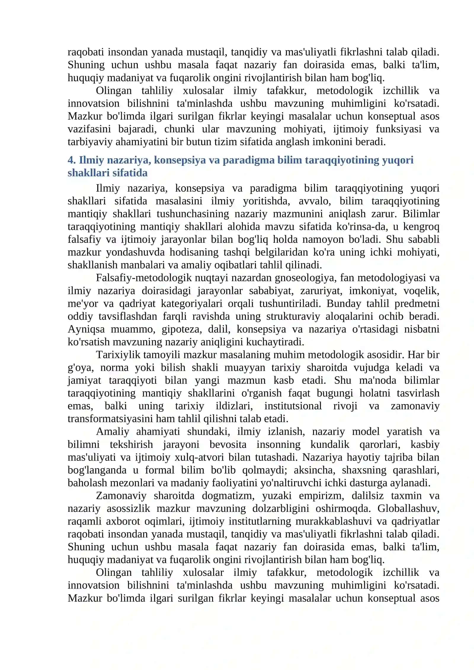 Bilimlar Taraqqiyotining Mantiqiy Shakllari 4