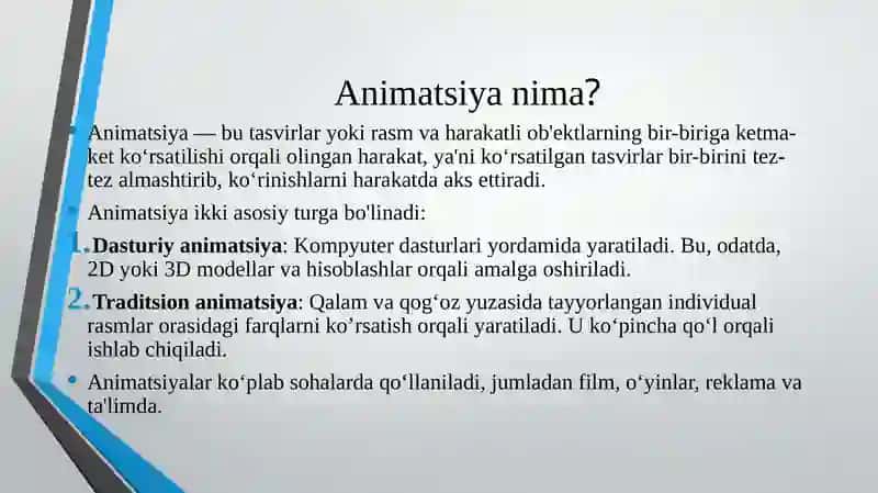 Fizika darsi uchun 4