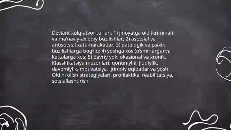Diviant xulq atvor 4
