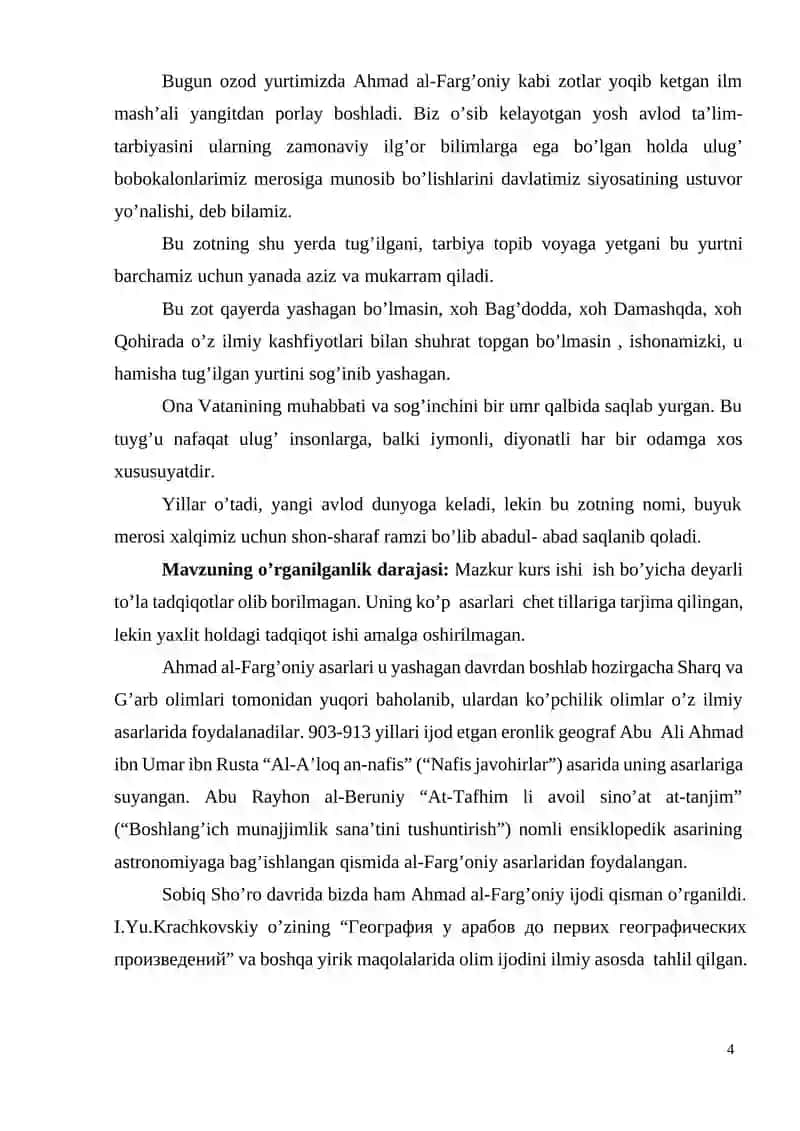 AHMAD AL FARG'ONİY İLMİY MEROSİNİ O'RGANİSH 4