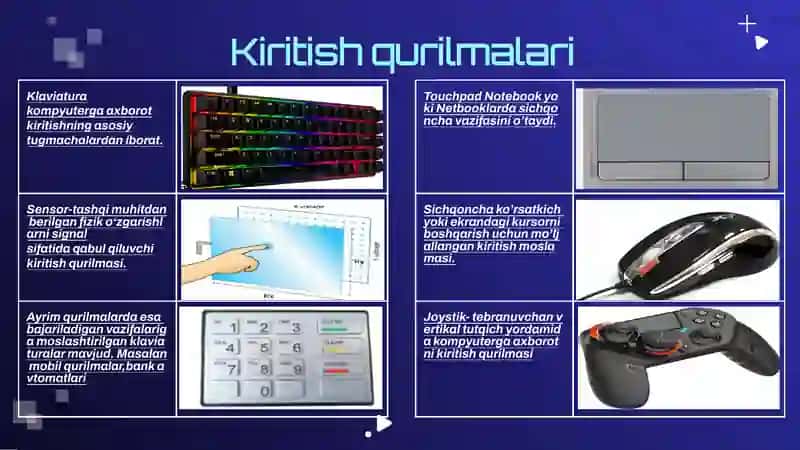 KIRITISH QURILMALARI ULARNING QO’LLANILISHI 4