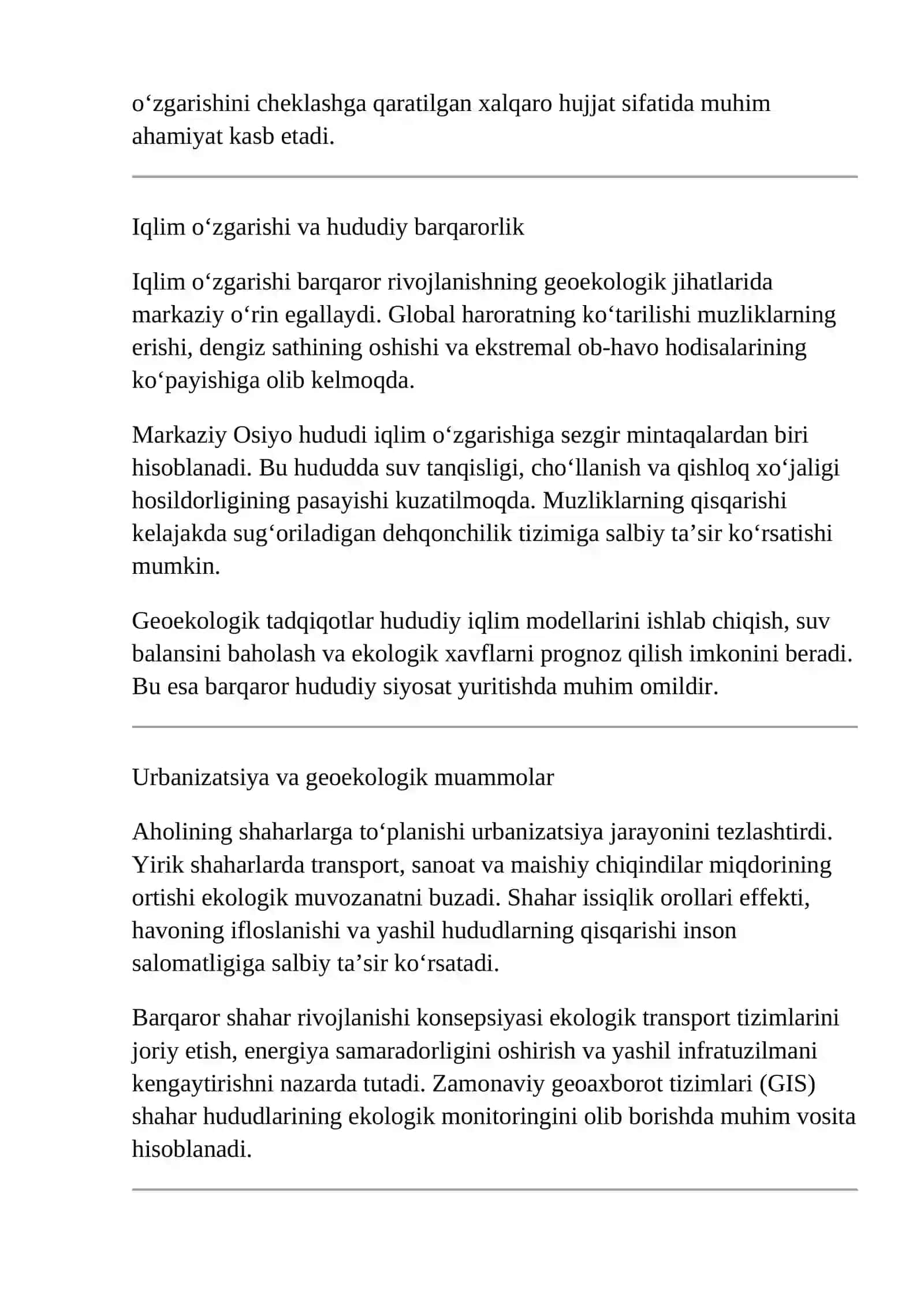 BARQAROR RIVOJLANISHNING GEOEKOLOGIK JIHATLARI 4