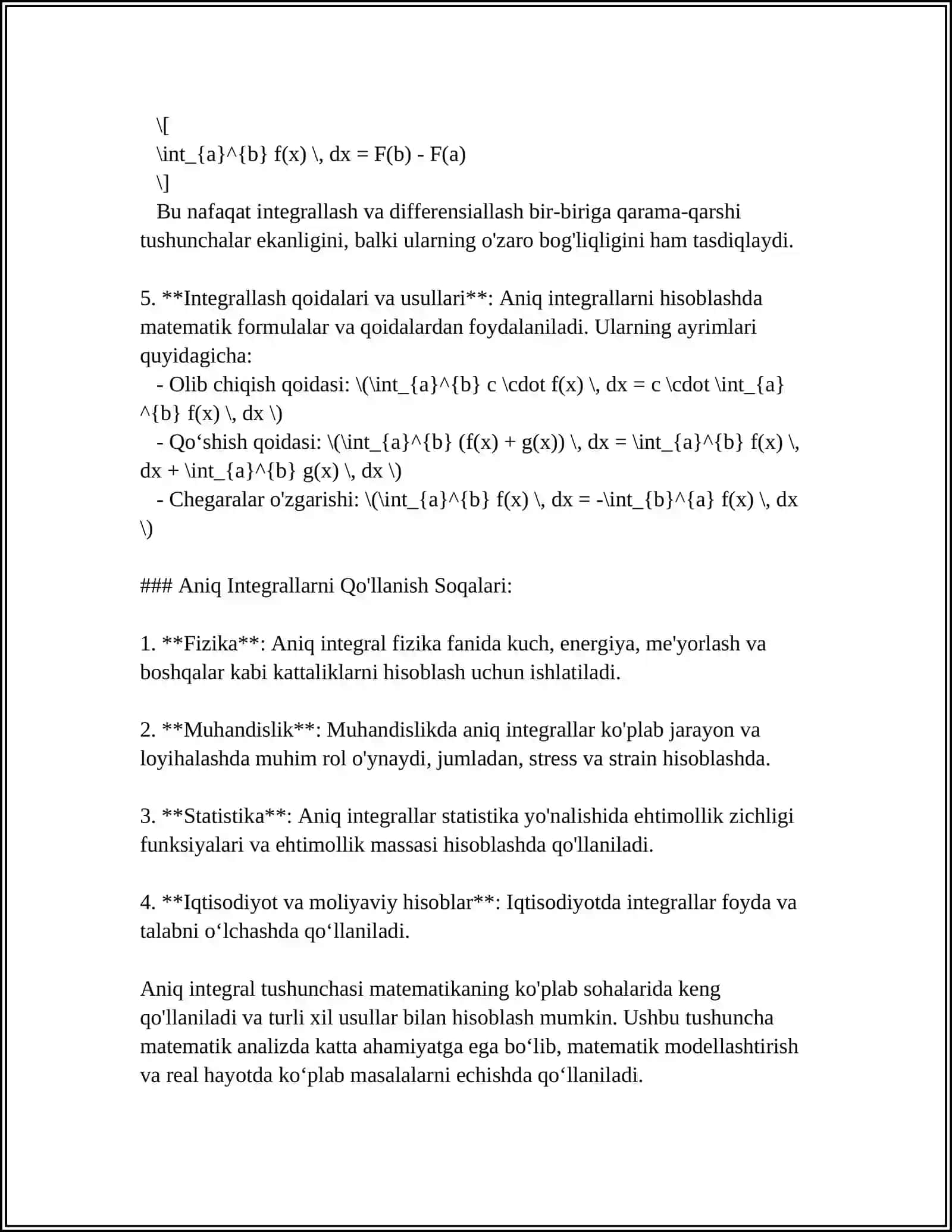 ANIQ INTEGLAR VA UNI HISOBLASH USULLARI 4