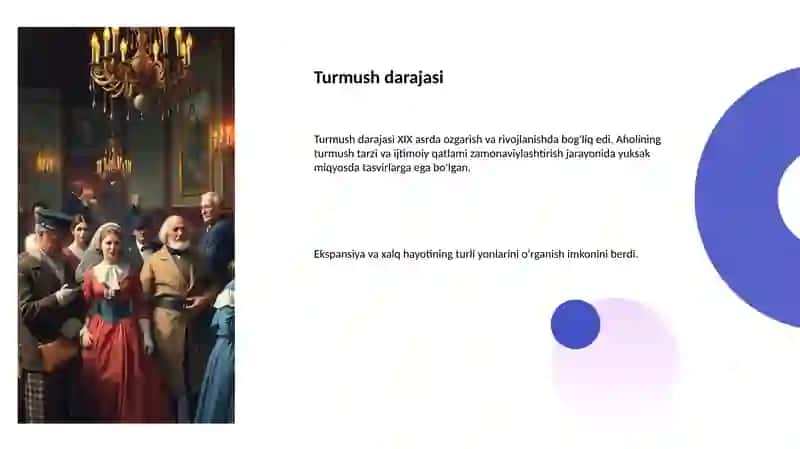 XIX asrda aholining ijtimoiy qatlami va turmush tarzi 4