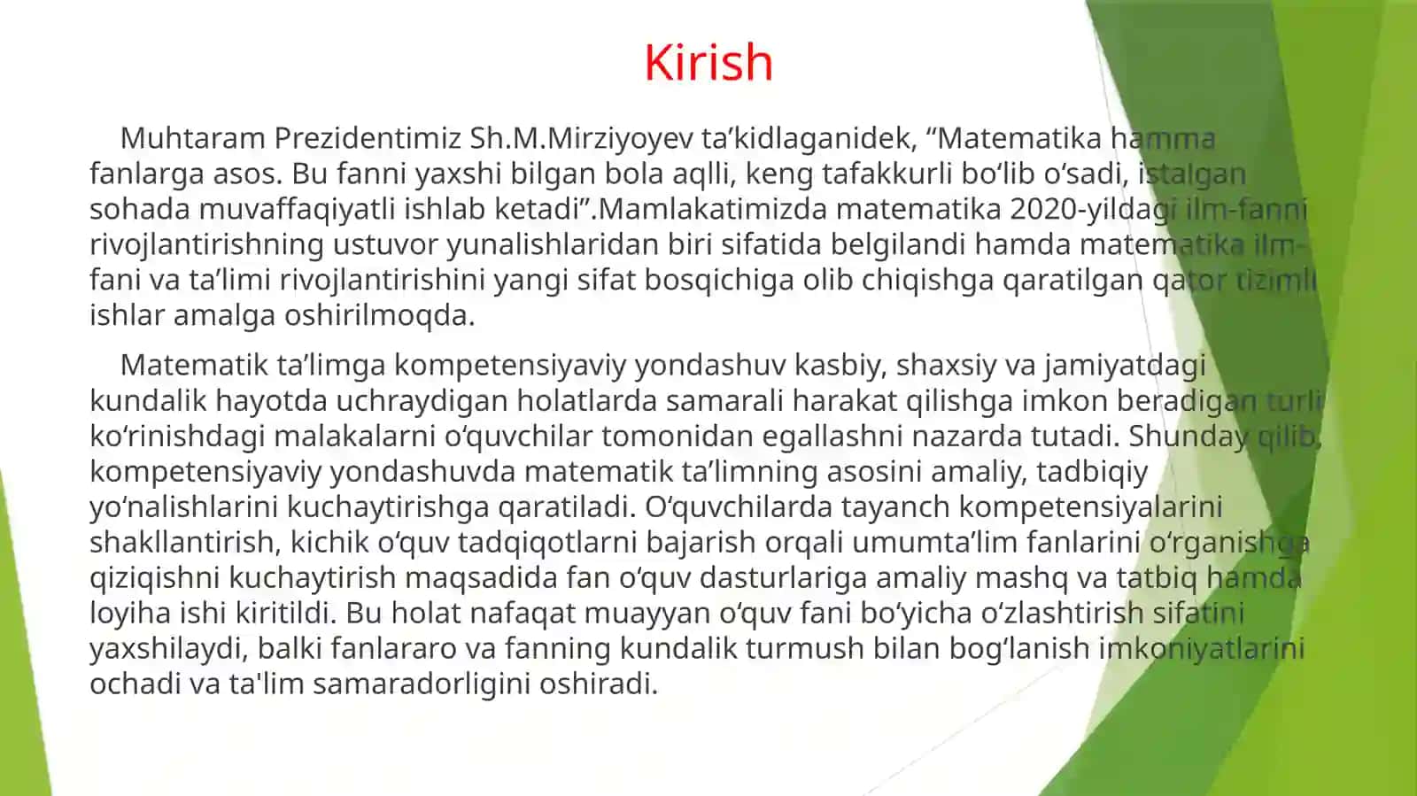 MASALA TURLARI VA ULARNI YECHISH USULLARI 4