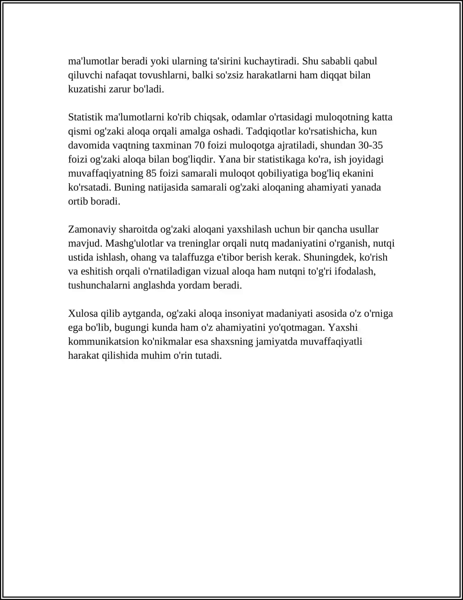 PATSIYENT BILAN VERBAL VA NOVERBAL MULOQOT KÖNIKMALARI 4