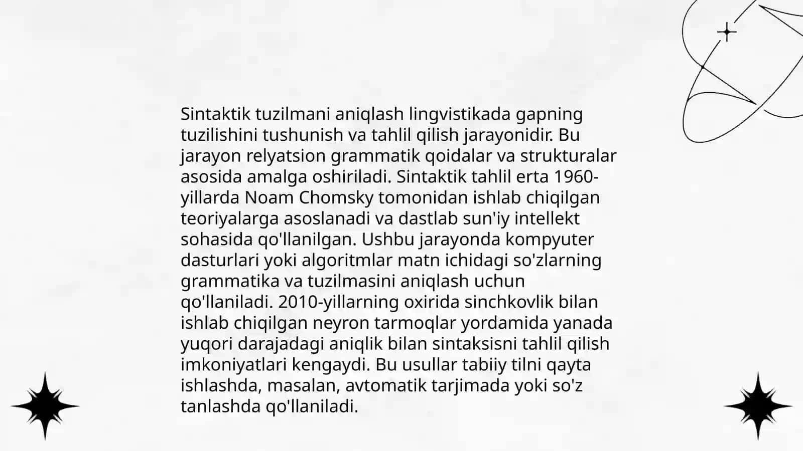 Matinni lingvistik tahlil qilish 4