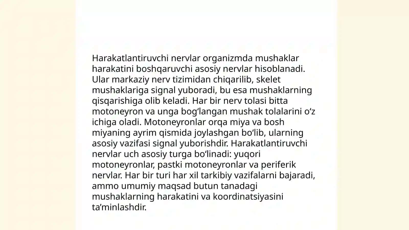 Harakatlantiruvchi nervlar va aralash nervlar 4