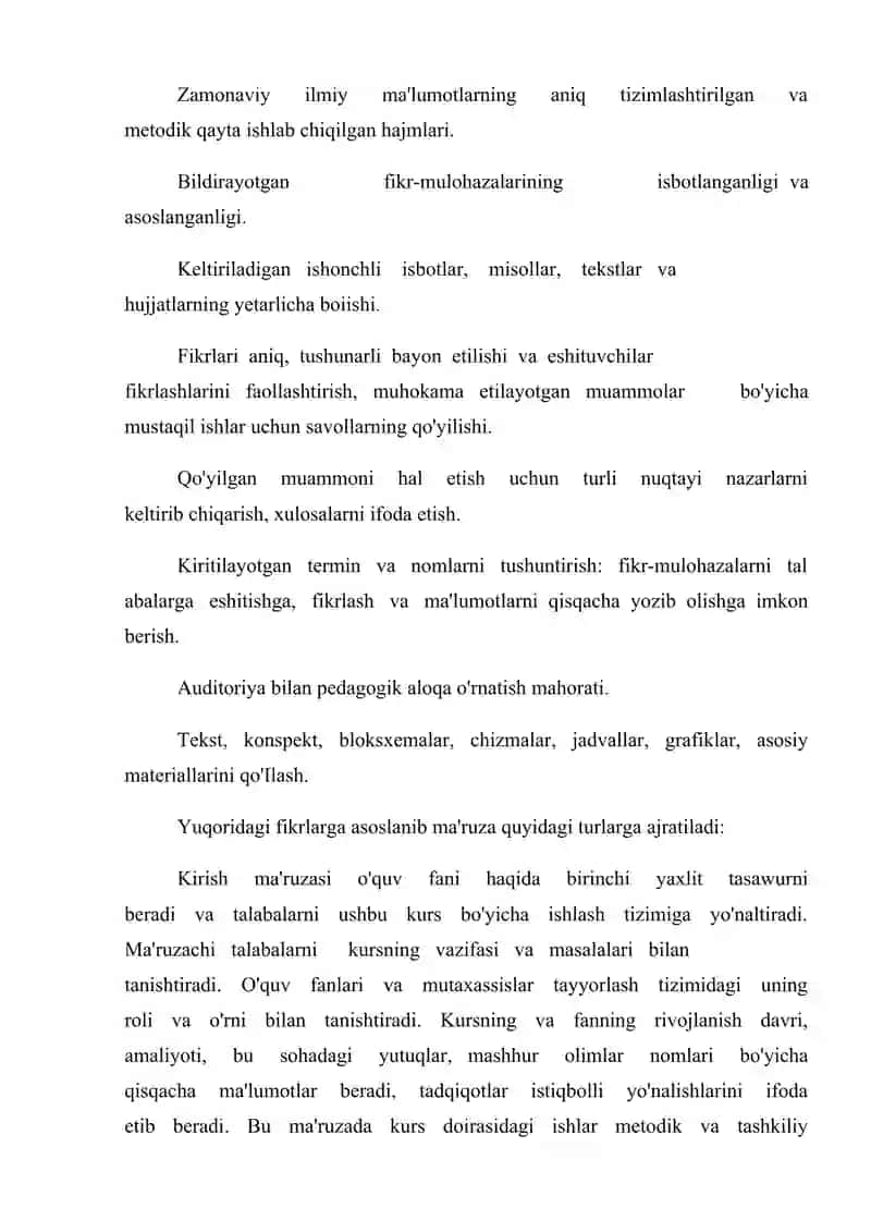 DARS O'QUV FAOLIYATINING BIR KO'RINISHI SIFATIDA 4